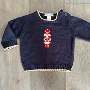 JANIE AND JACK BOYS NUTCRACKER LONG SLEEVE SWEATER